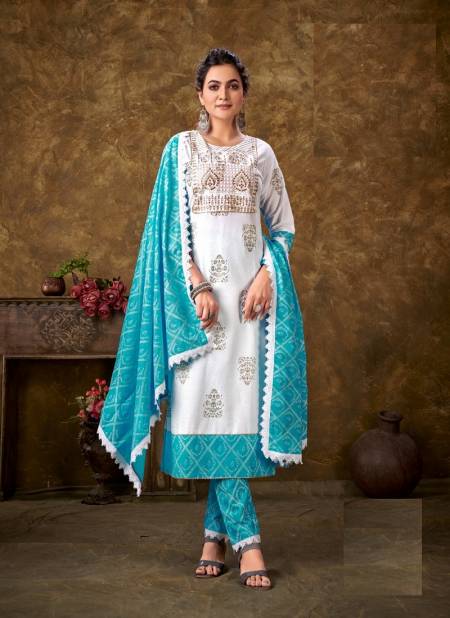 Poonam Nasheen 3 Pic Ethnic Wear Wholesale Readymade Salwar Suits Catalog
